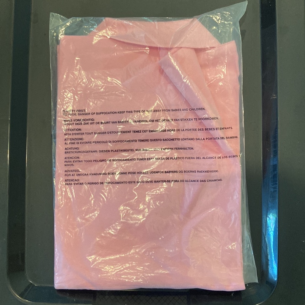 NEW Pink Ralph Lauren POLO Shirt Men's Short Sleeve Sz. XL,S,M - Picture 9 of 9